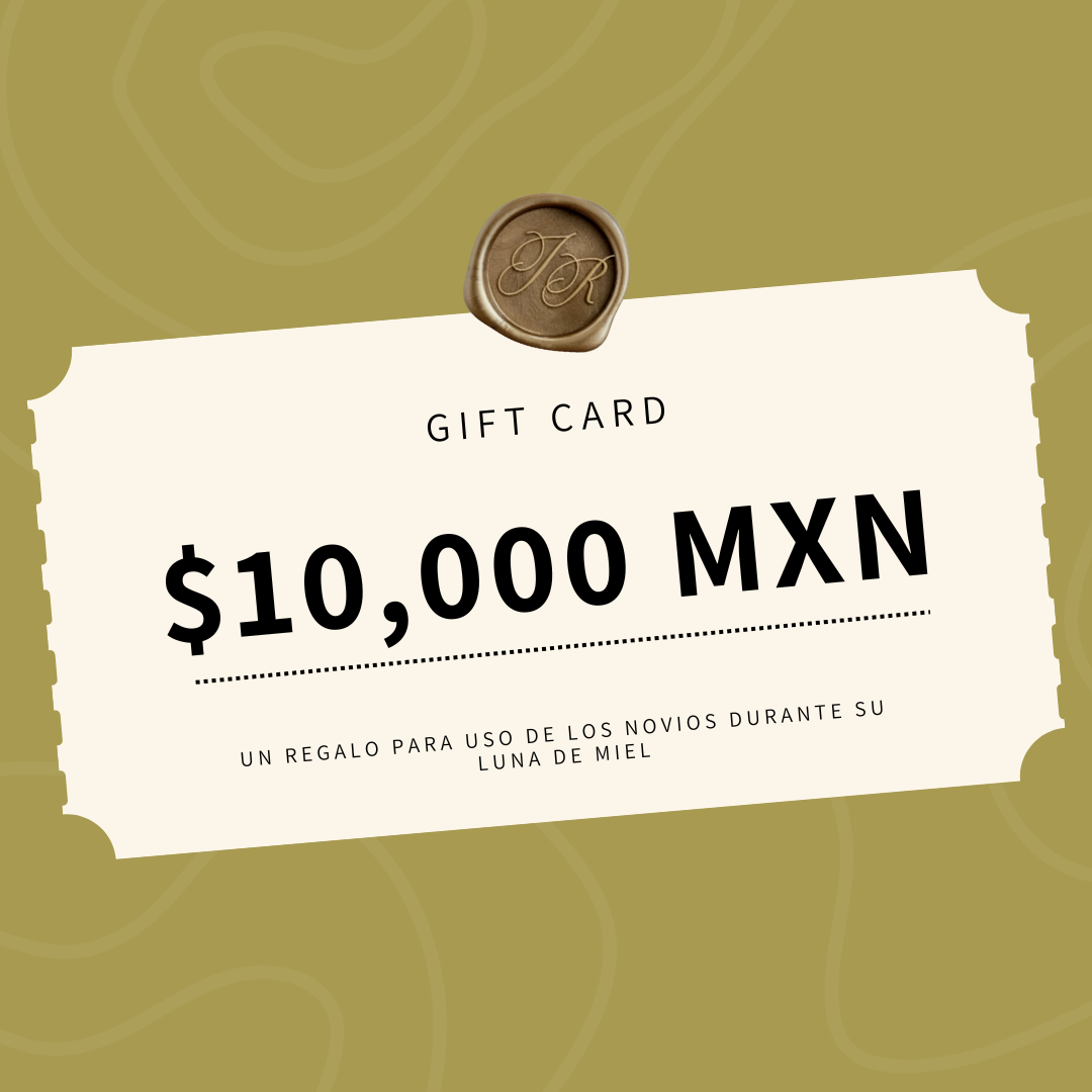 Gift Card (Para uso en Luna de Miel)