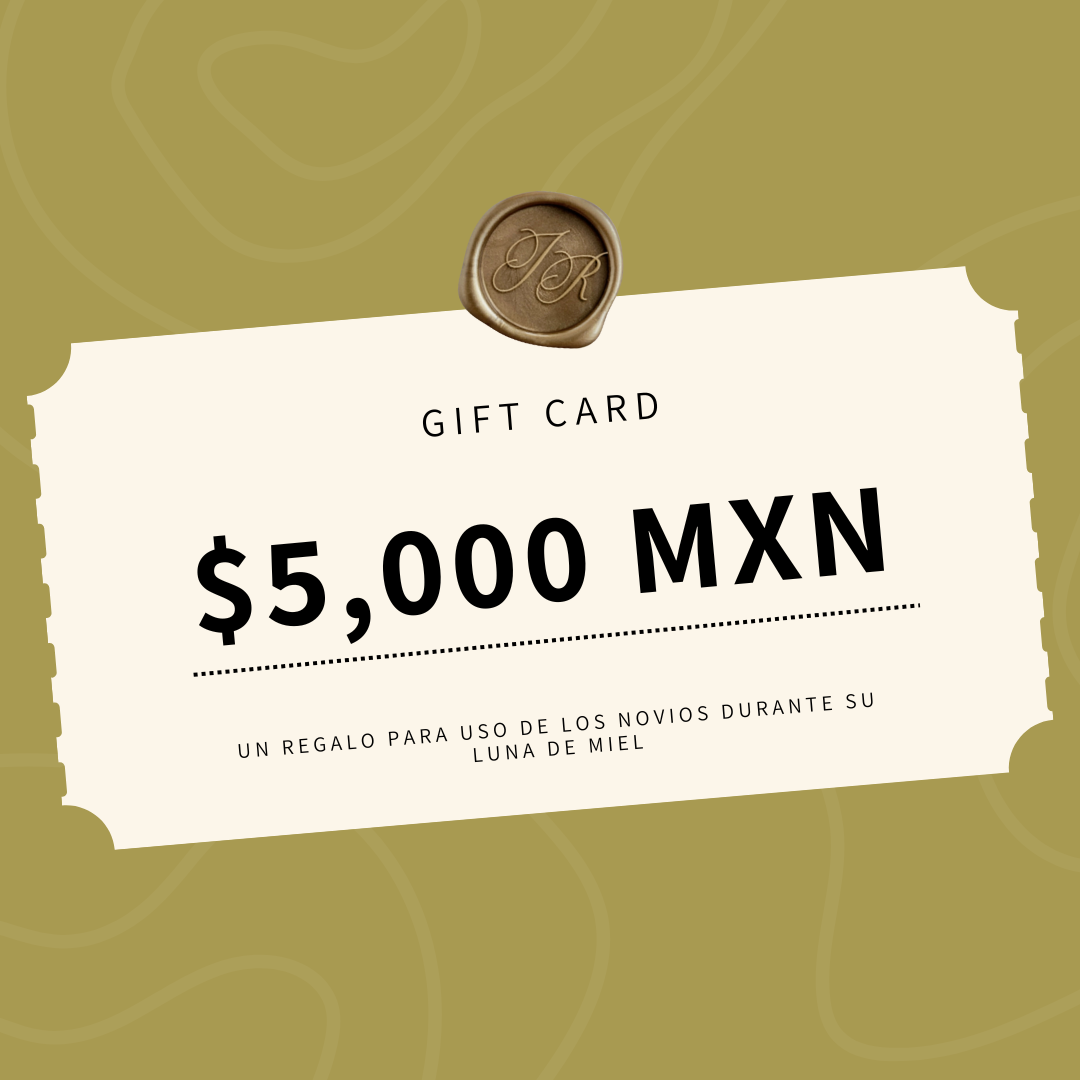 Gift Card (Para uso en Luna de Miel)