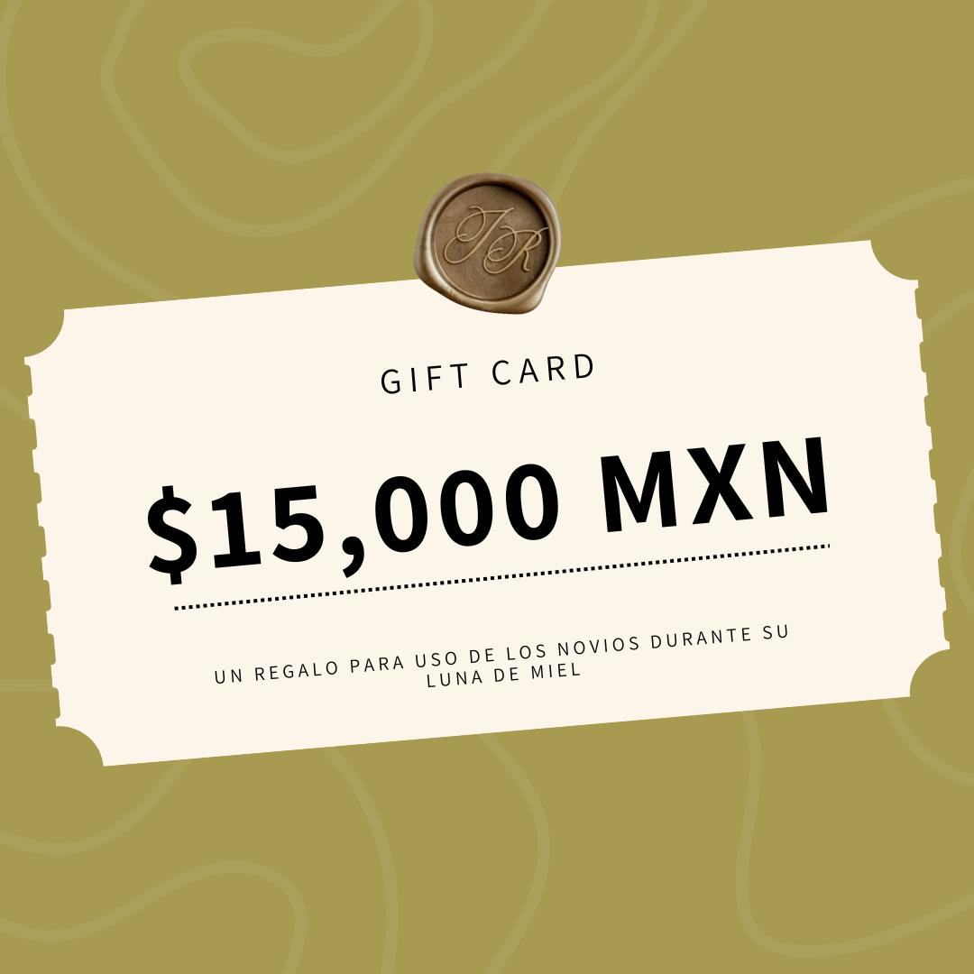 Gift Card (Para uso en Luna de Miel)
